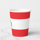 レバノン国旗 紙コップ (裏面)