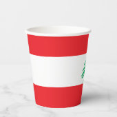 レバノン国旗 紙コップ (正面)
