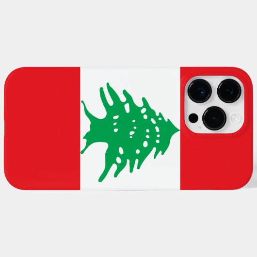 レバノン国旗 Case-Mate iPhoneケース (裏面 (横))