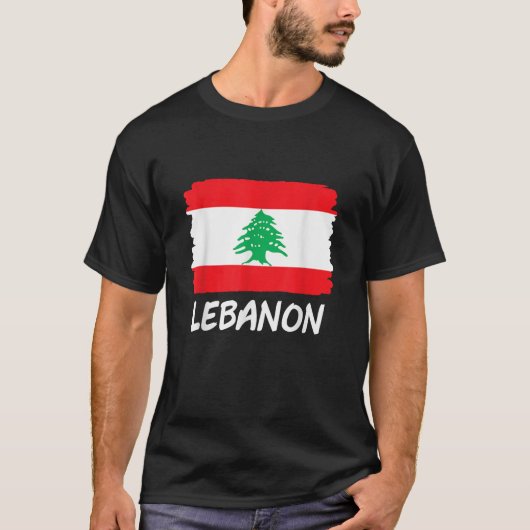 レバノン国旗 Tシャツ (正面)