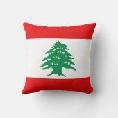レバノン国旗x旗まくら クッション (裏面)