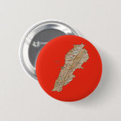 レバノン地図ボタン 缶バッジ (正面&裏面)