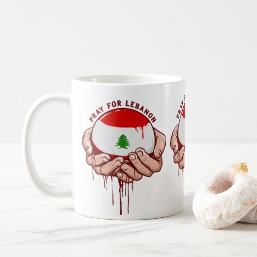 レバノン祈りのギフトマグ コーヒーマグカップ (ドーナツ)