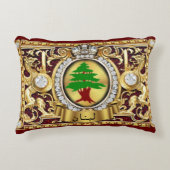 レバノン(アラビア語レタリング)アクセントギフト枕 アクセントクッション (正面)