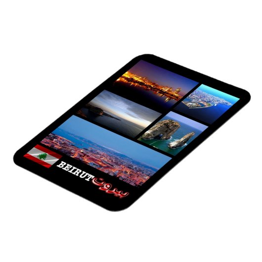 レバノン – ベイルート – モザイク – マグネット (左側)