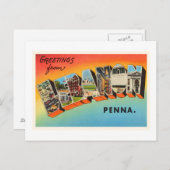 レバノン ペンシルベニア州 PA ヴィンテージ トラベル 土産 ポストカード (正面/裏面)