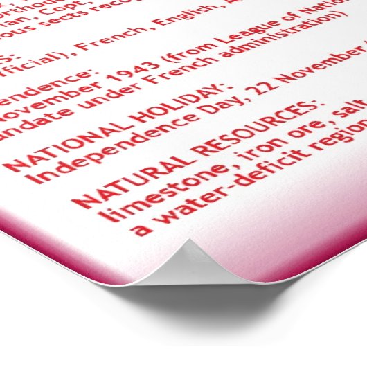 レバノン ポスター (角)