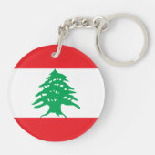 レバノン-レバノンの旗 キーホルダー (裏面)
