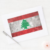 レバノン 長方形シール (封筒)