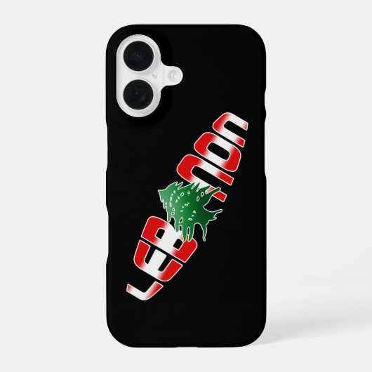 レバノン iPhone 16ケース (裏面)