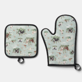 レバベツ 鍋つかみ&鍋敷きセット