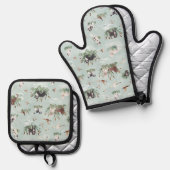 レバベツ 鍋つかみ&鍋敷きセット (正面/裏面)