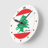 レバモダンノンフラムレバノンホーム/デザイン ラウンド壁時計 (傾斜)