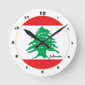 レバモダンノンフラムレバノンホーム/デザイン ラウンド壁時計 (正面)