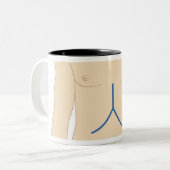 レバー移植 ツートーンマグカップ (正面左)