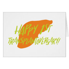 レバーTransplantaversary幸せな最初カード
