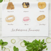 レパティッセリーフランサーズ水彩画 キッチンタオル (折り畳み)