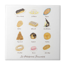 レパティッセリーフランサーズ水彩画 タイル