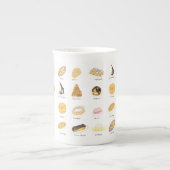 レパティッセリーフランサーズ水彩画 ボーンチャイナマグカップ (正面)