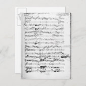 レパラディンの楽譜のオープニングページ ポストカード (正面/裏面)