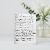 レパラディンの楽譜のオープニングページ ポストカード (スタンド正面)