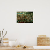 レパントの戦いの寓話 ポスター (キッチン)