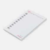 「レパーソナライズされたファント」のTo-Do-List Gray Elephant ポストイット (アングル)