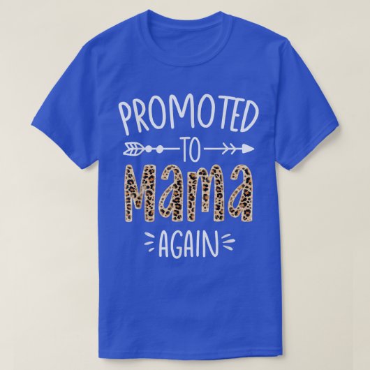 レパード妊娠発表もうすぐママアガ Tシャツ (デザイン正面)