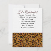 レパード 13歳の誕生日 : 画像:パーティー招待状 招待状 (裏面)