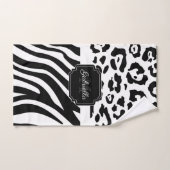 レパールプリント/ゼブラ印刷 バスタオルセット (ハンドタオル)