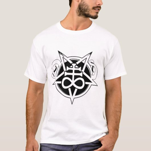 レビアサンクロスペンタグラム&タクルズハ離れンド Tシャツ (正面)