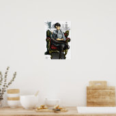 レビカッコいいーの椅子への攻撃 ポスター (キッチン)