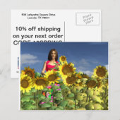 レビジッドペイトンガール春 ポストカード (正面/裏面)