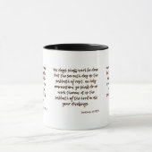 レビティクス23:3 KJVバイブル聖句Two-Tone Mug マグカップ (中央)