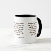 レビティクス23:3 KJVバイブル聖句Two-Tone Mug マグカップ (正面右)