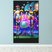 レビティーの重力 – Ken Gage Art キャンバスプリント (インサイチュ (ウッドフロア))