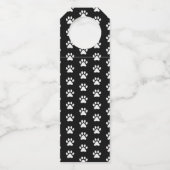 レビューおもしろいカードのクリスマス犬のラフ年 ボトルネックタグ (裏面)