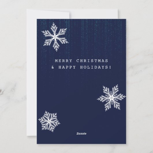 レビューおもしろいプログラマ会社のクリスマス シーズンカード (裏面)