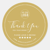 レビューの色にロ離れゴを追加カスタムする ラウンドシール (正面)