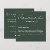 レビューを残してください 手作りの愛のカード 招待状 (正面/裏面)