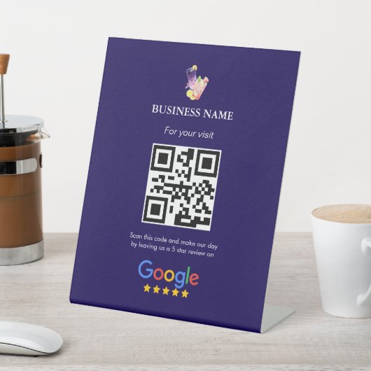 レビューを残すQRコードサイン | Googleレビュー 台座サイン (インサイチュ)