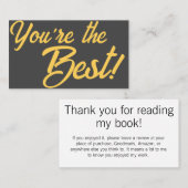 レビューサンキューカード-作家ツールキット 予約カード (正面/裏面)