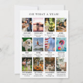 レビューシンプルの年フォトクリスマスモダン写真 シーズンカード (裏面)