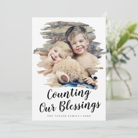 レビュー中の当社の恵み数を数えるブラシ シーズンカード (スタンド正面)