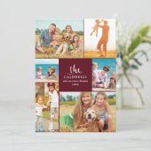 レビュー伝統的中のフォトコラージュ |赤 シーズンカード (スタンド正面)