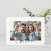 レビュー写真のモダンクリスマス シーズンカード (スタンド正面)