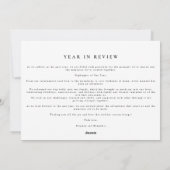 レビュー写真のモダンクリスマス シーズンカード (裏面)