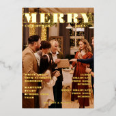 レビュー写真の年のミニマルな写真 箔シーズンカード (正面)