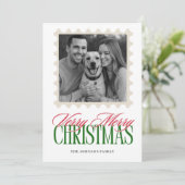 レビュー年スタンプのクリスマスカード シーズンカード (スタンド正面)