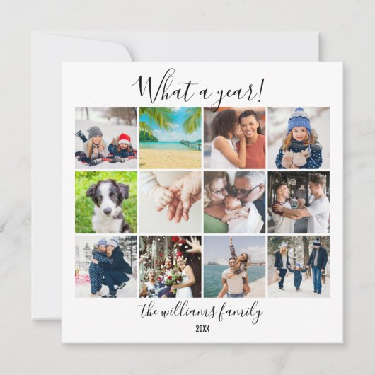 レビュー年フォトコラージュ年 シーズンカード (正面)